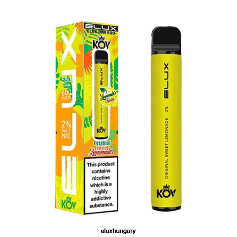 Elux Bar Lemonade Series eredeti eldobható vape 6F4RD8 édes limonádé - Elux Amazon Hungary