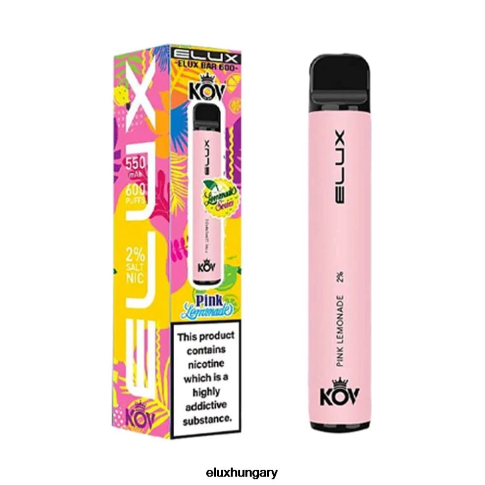 Elux Bar limonádé sorozat eldobható vape 6F4RD104 rózsaszín limonádé - Elux Hungary