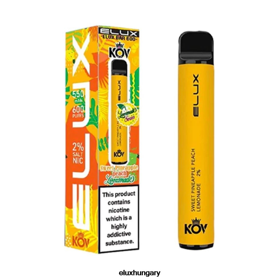 Elux Bar limonádé sorozat eldobható vape 6F4RD78 ananászos barack limonádé édes - Elux Amazon Hungary