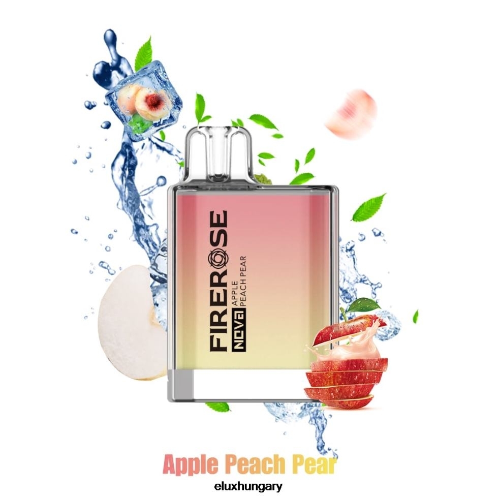 Elux Firerose Nova 600 fújás eldobható vape 6F4RD20 alma őszibarack körte - Elux Shop
