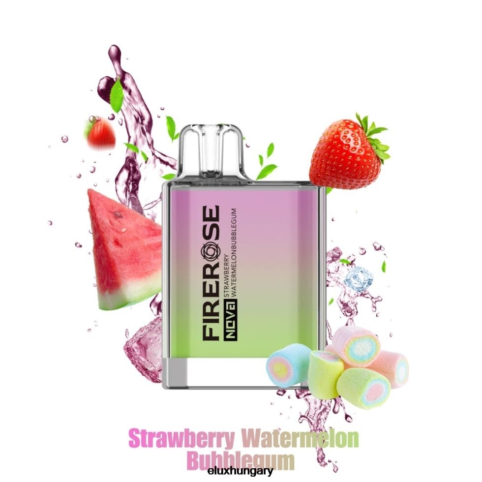 Elux Firerose Nova 600 fújás eldobható vape 6F4RD24 epres görögdinnye rágógumi - Elux Hungary