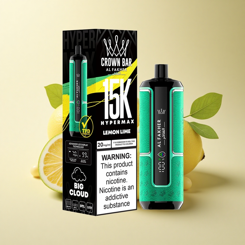 Al Fakher Crown Bar 15K Hypermax Hordó (22ml, 600mAh) Citrom Lime