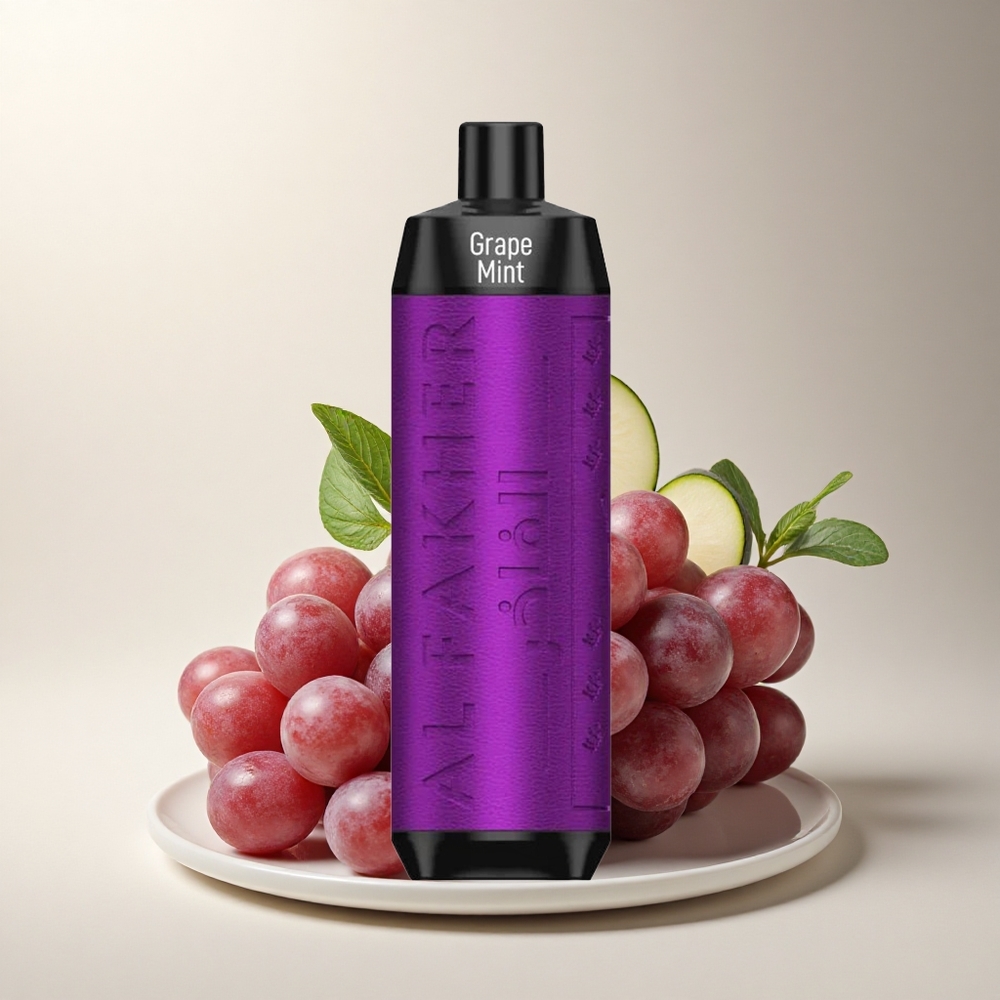 Al Fakher Crown Bar 8000 Crystal Crystal 18ml 5mg 600mAh Type-C Szőlő Menta Al Fakher Crown Bar 8000 Crystal Crystal 18ml 5mg 600mAh Type-C Szőlő Menta