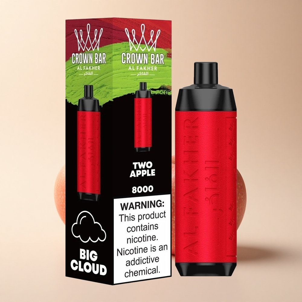 Al Fakher Crown Bar 8000 Crystal Crystal USB-C 18ml 5mg Két Alma