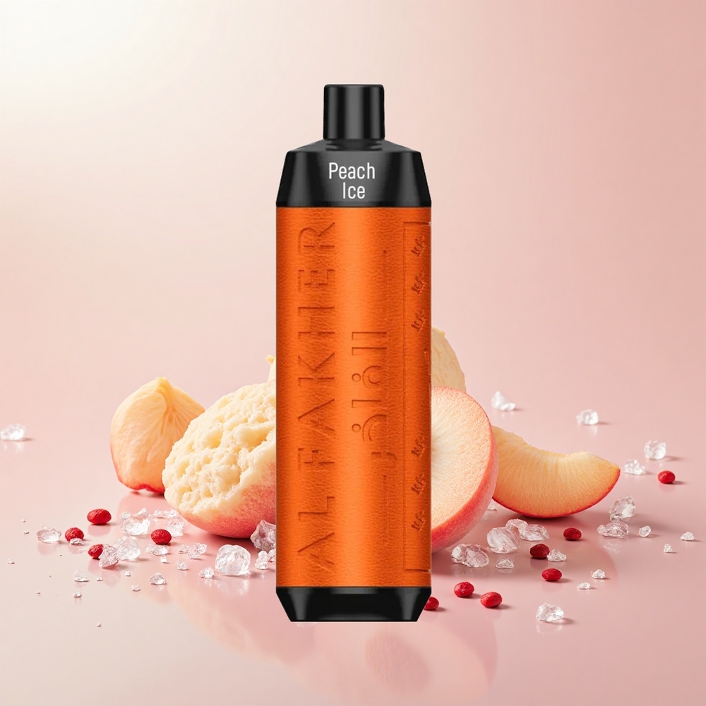 Al Fakher Crown Bar 8000 Crystal Egyszerhasználatos Vape 600mAh 18ml Őszibarack Jég