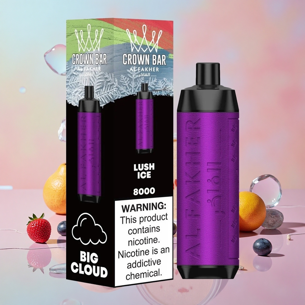 Al Fakher Crown Bar 8000 Crystal Egyszerhasználatos Vape Jéghideg Lush