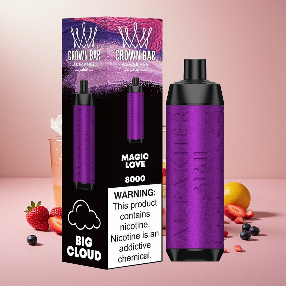 Al Fakher Crown Bar 8000 Crystal Egyszerhasználatos Vape Varázslatos Szerelem