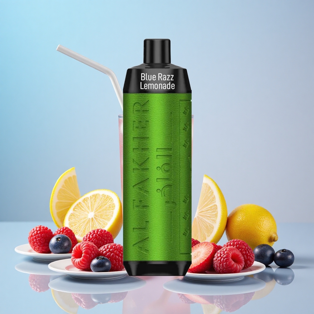 Al Fakher Crown Bar 8000 Crystal USB-C 18ml 5mg Kék Málna Limonádé