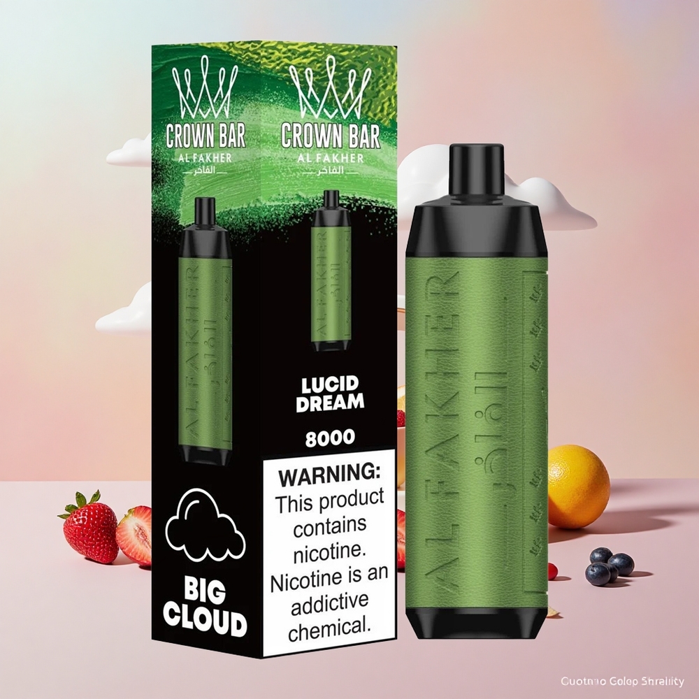 Al Fakher Crown Bar 8000 Crystal USB-C 18ml 5mg Álomlátó