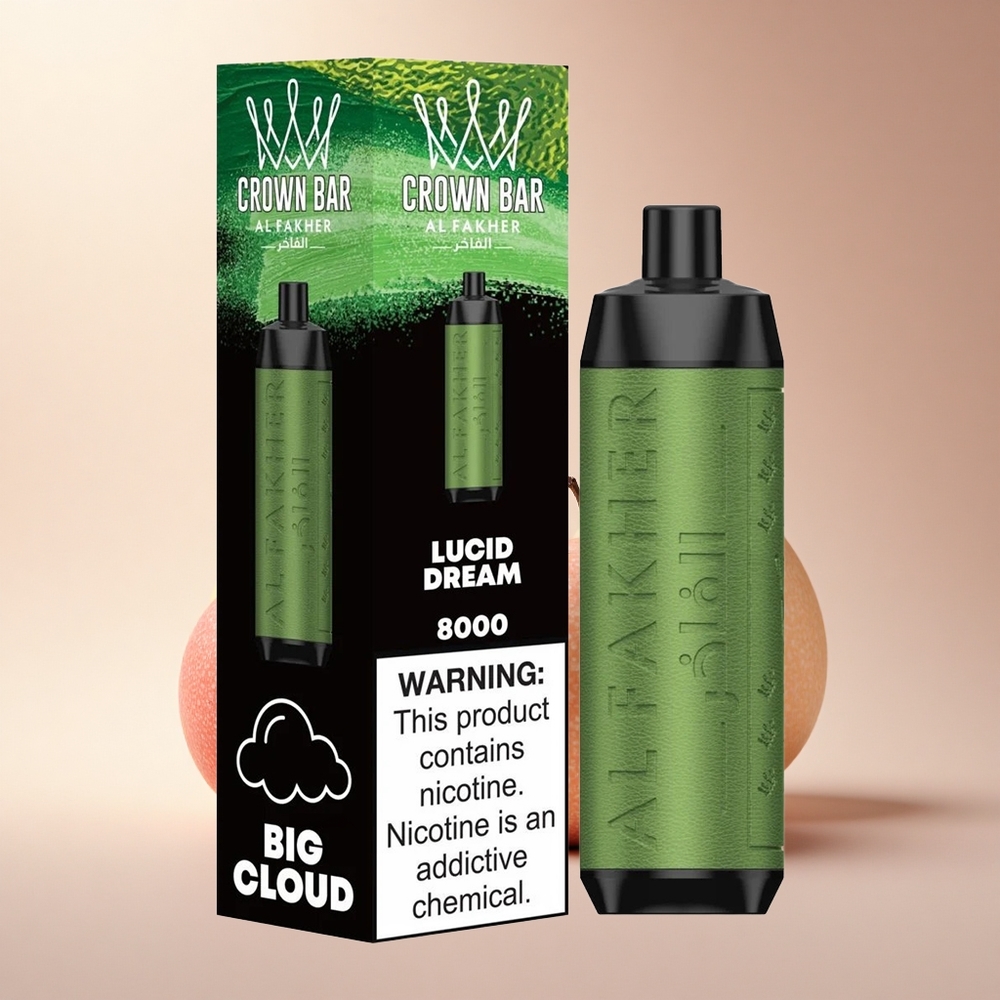 Al Fakher Crown Bar 8000 Crystal USB-C 18ml 5mg Álomlátó