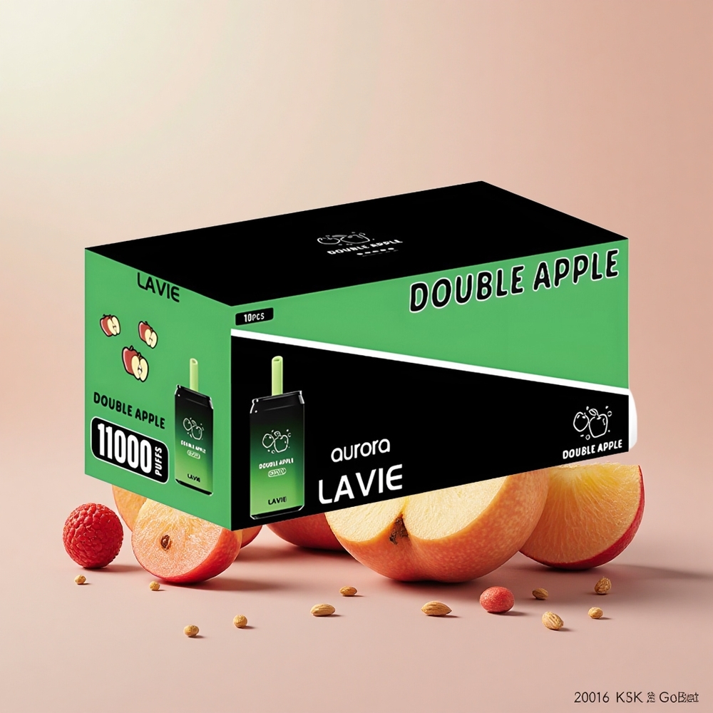 LAVIE Aurora 11000 Puff Típus C Töltés 22ML Kettős Alma