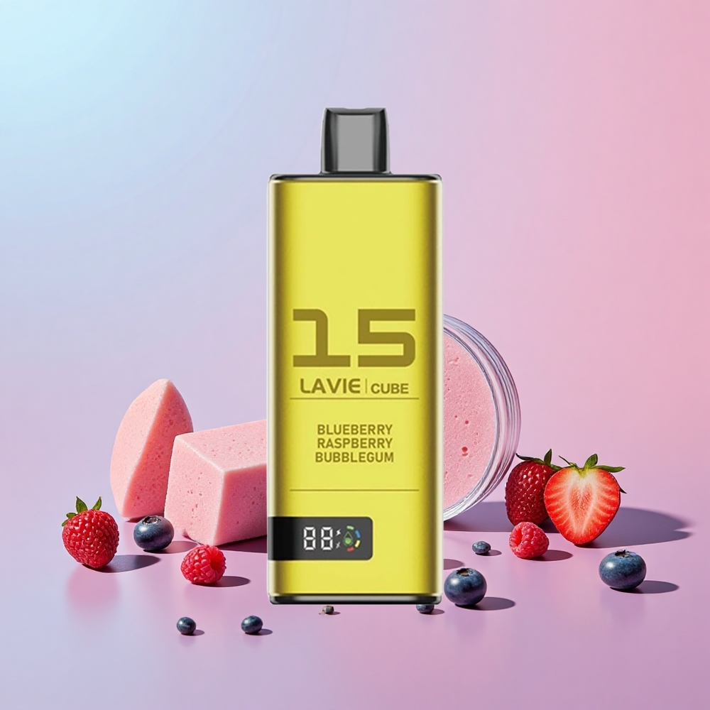 LAVIE Cube 20000 Puff Típus C 28ML Áfonya Málna Buborékrággal