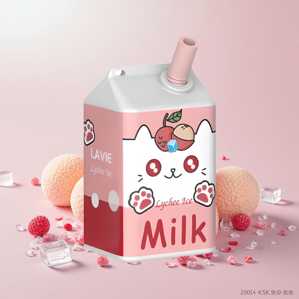 LAVIE Milk 7000 Púf Típus C Töltő Lychee Jég