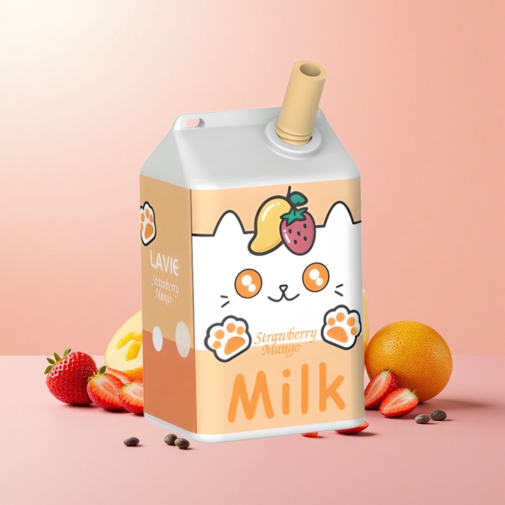 LAVIE Milk 7000 Púf Típus C Tölthető Eper-Mangó