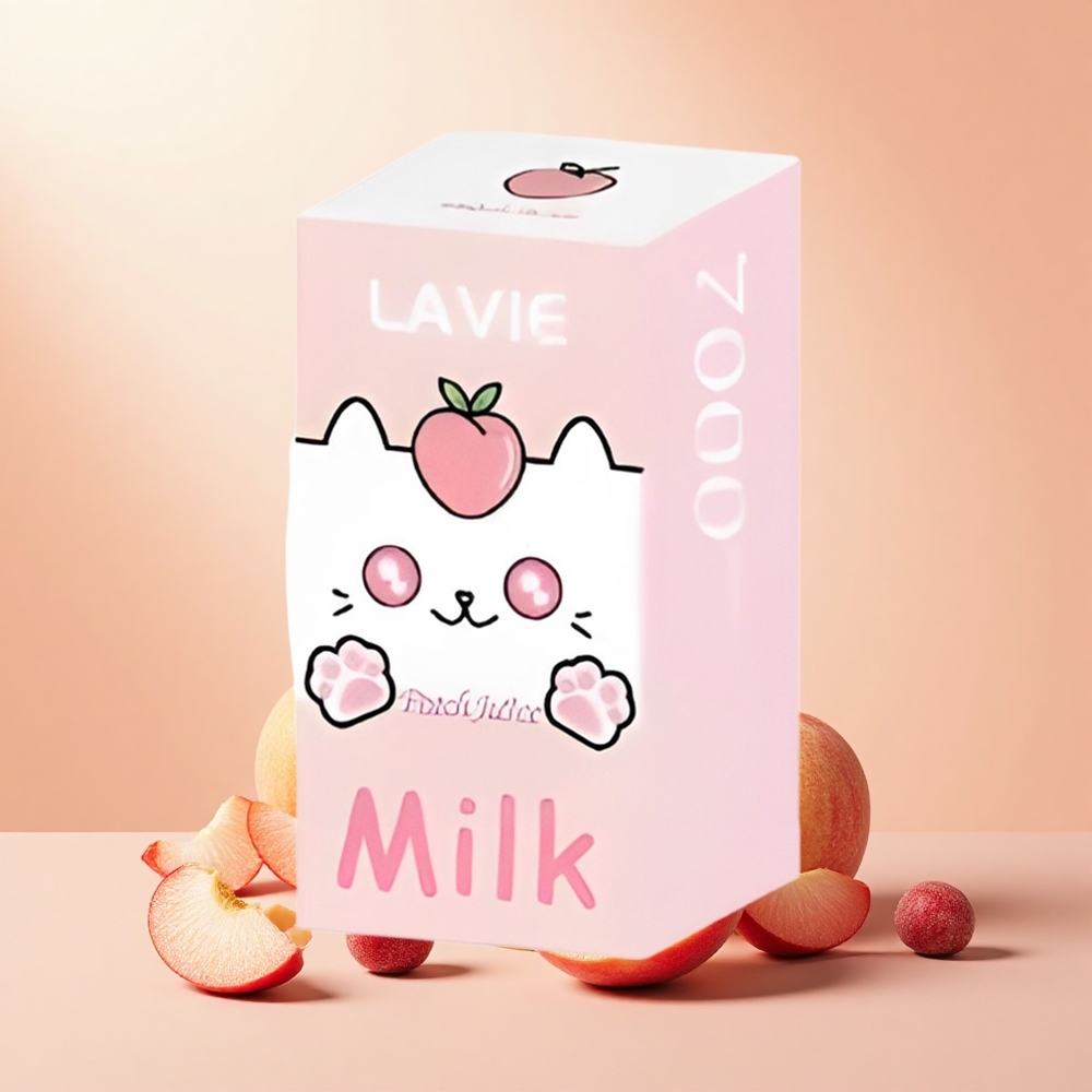 LAVIE Milk 7000 Puff Rechargeable 16ML 5% Őszibarack Lé