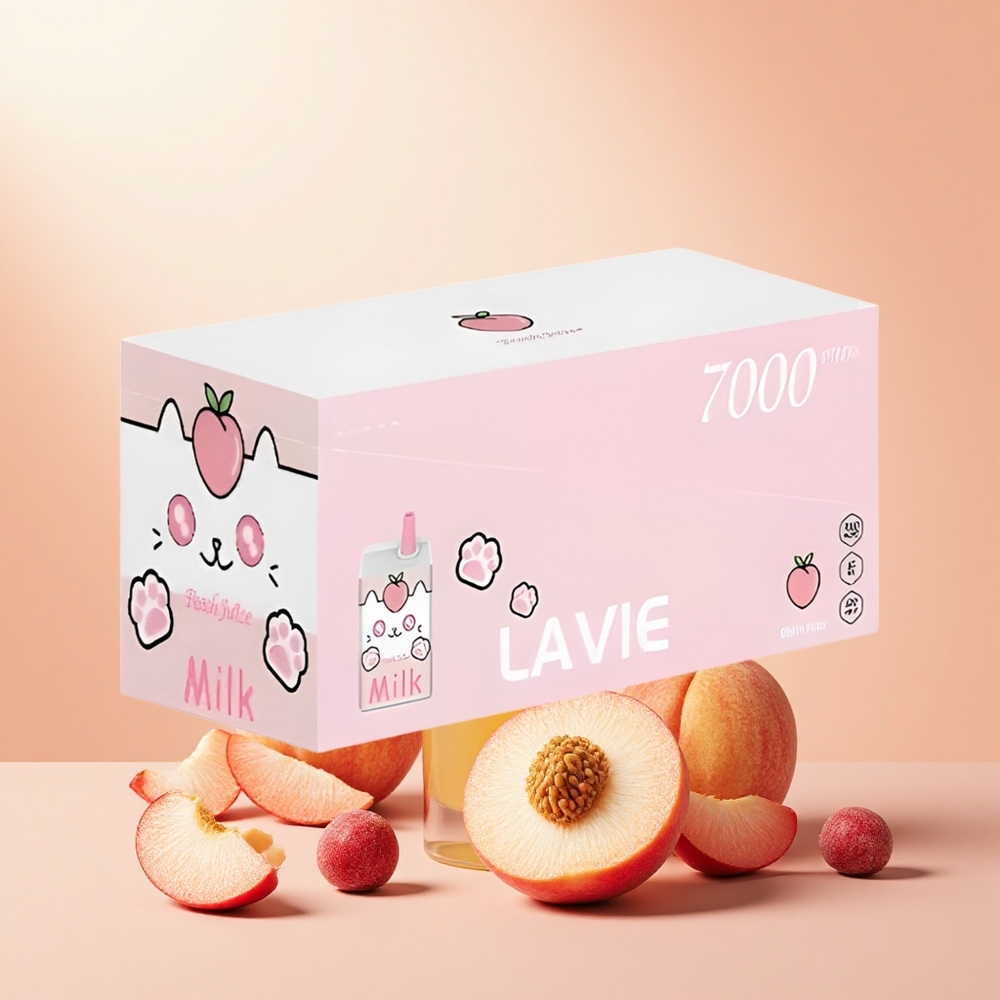 LAVIE Milk 7000 Puff Rechargeable 16ML 5% Őszibarack Lé