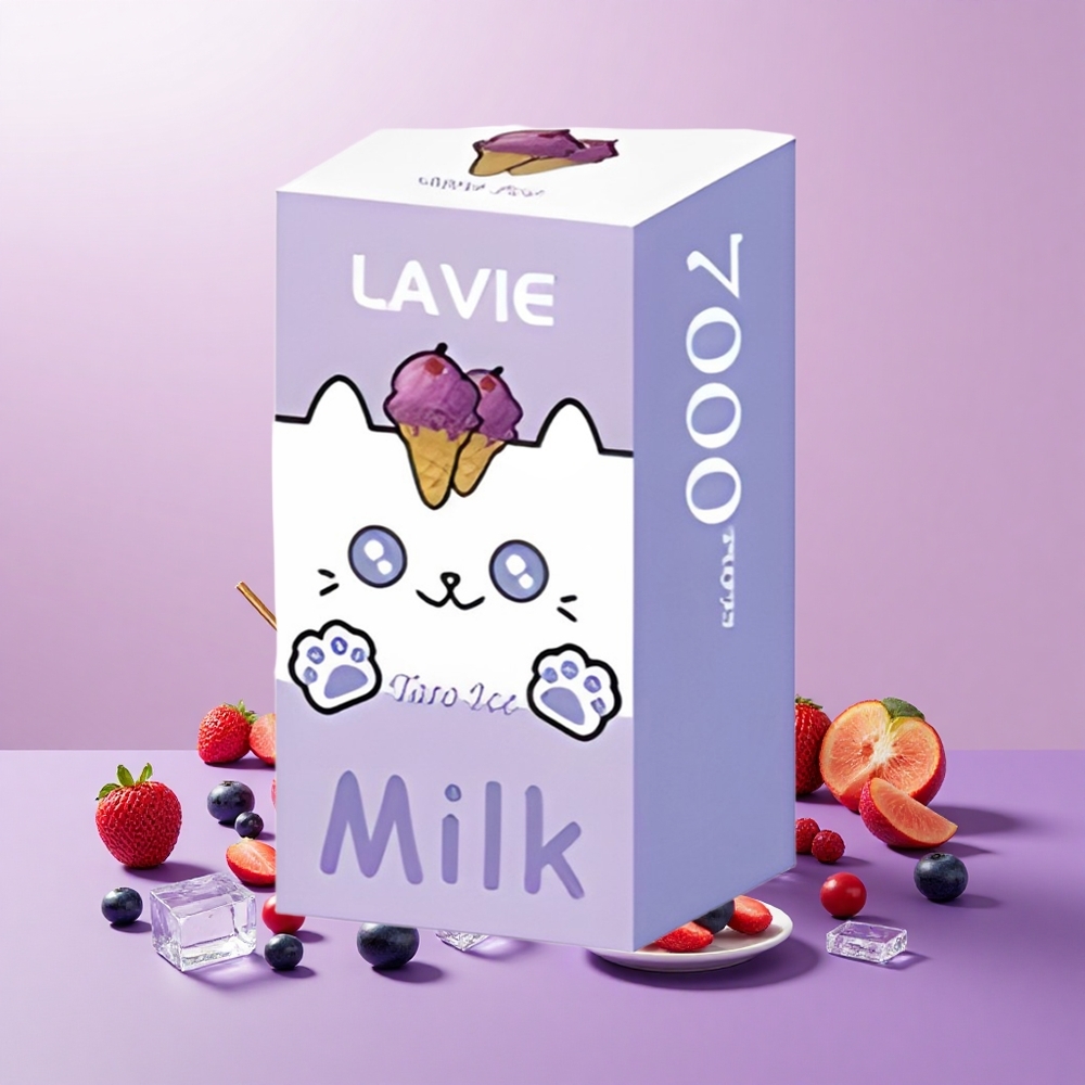 LAVIE Milk 7000 Puff Típus C Tölthető 16ML Jég Szőlő