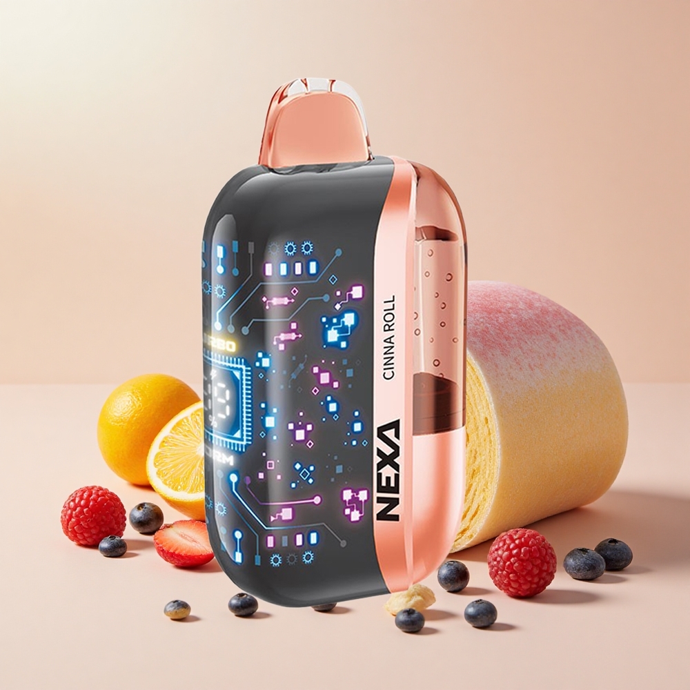 NEXA Ultra 50000 Puff 20ml tölthető 800mah Dual Mesh Fahéjas Tekercs