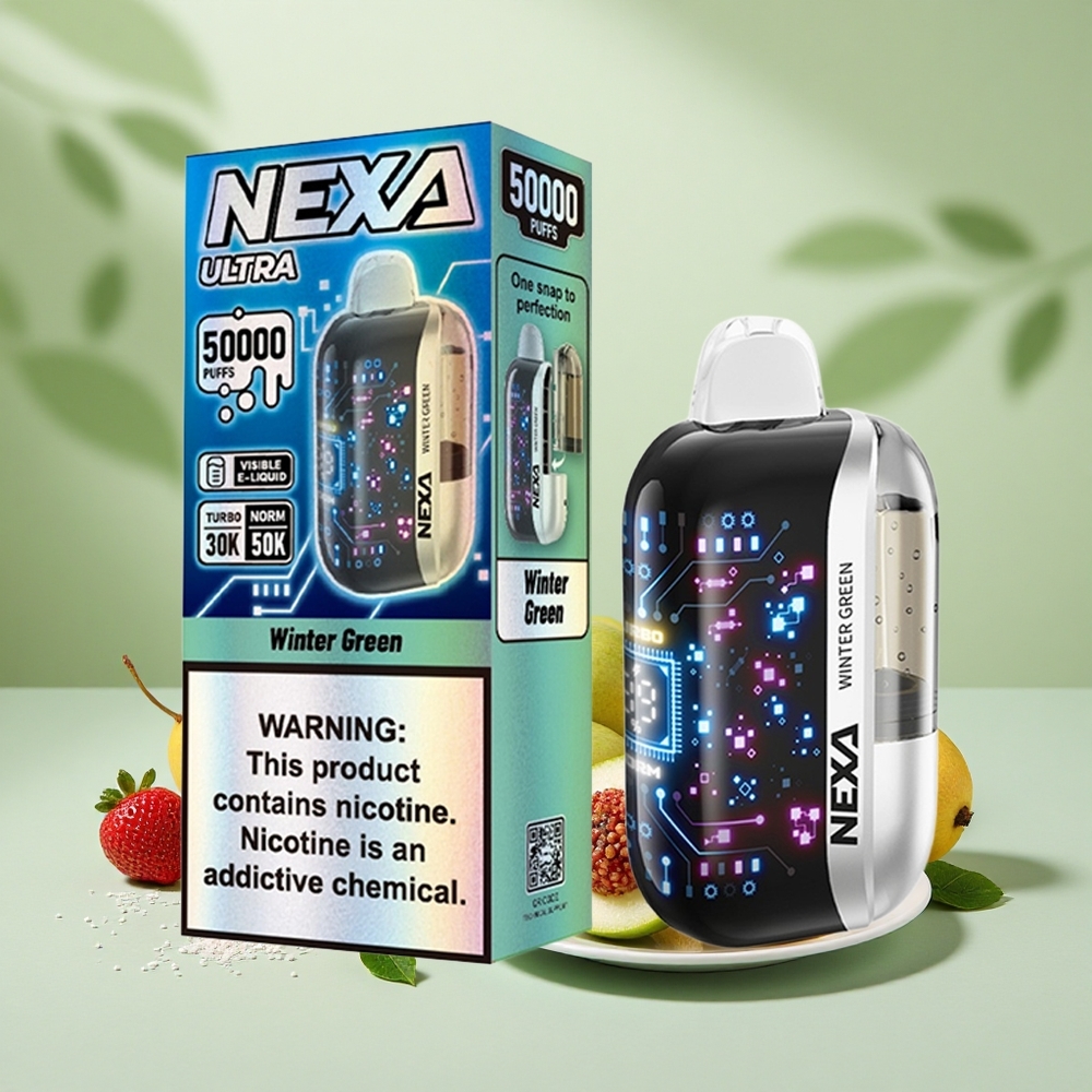 NEXA Ultra 50000 Száj 20ml 800mAh 5% Nikotin Téli Zöld