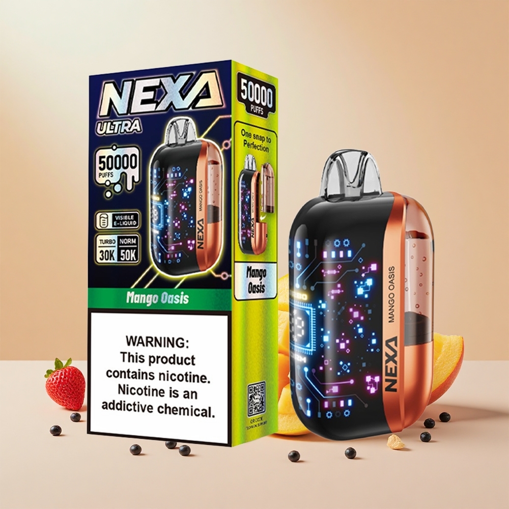 NEXA Ultra 50000 Száj Type-C Képernyős Dupla Mesh Manga Oázis