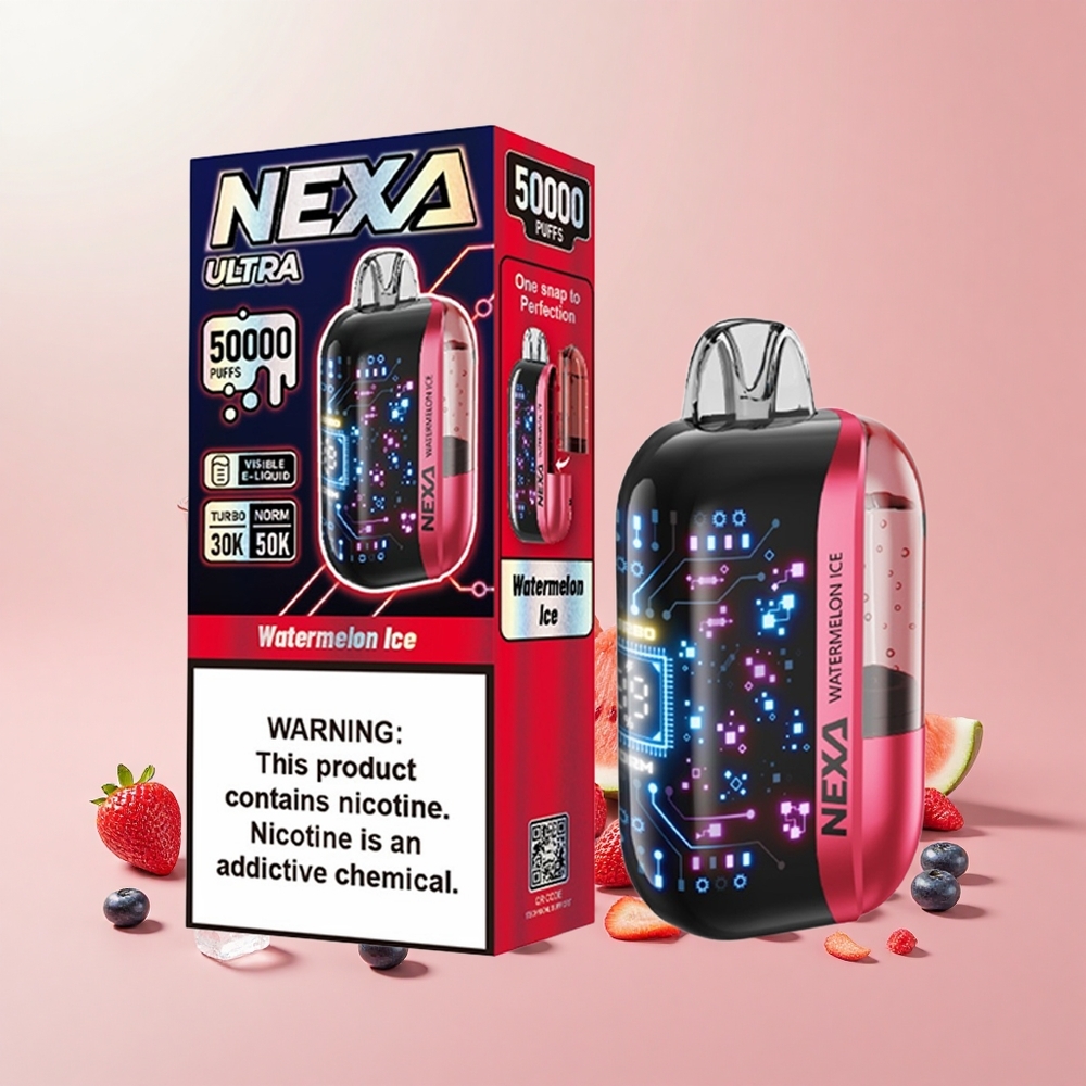 NEXA Ultra 50K 20ml 800mAh 5% Görbe Képernyős Dinnye Jég