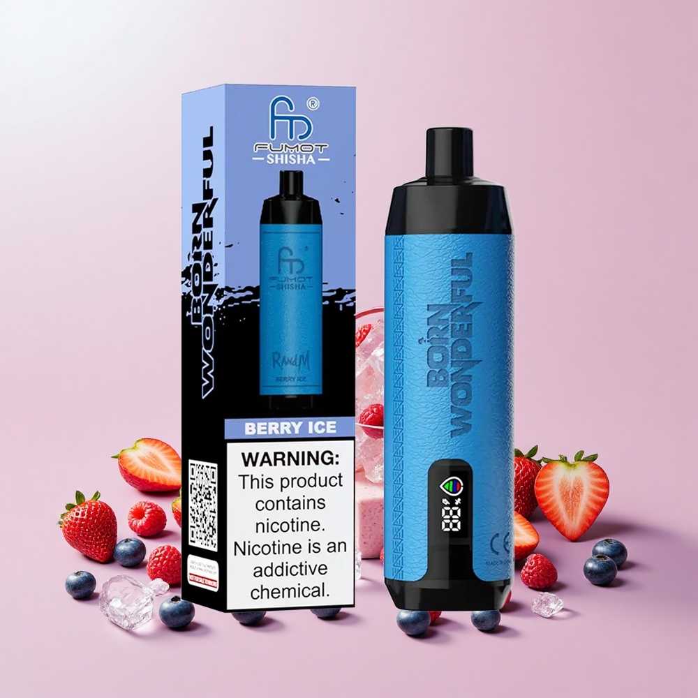 RandM Fumot Shisha 10000 Puffs LED Mesh 0.6ohm Bogyó Jég