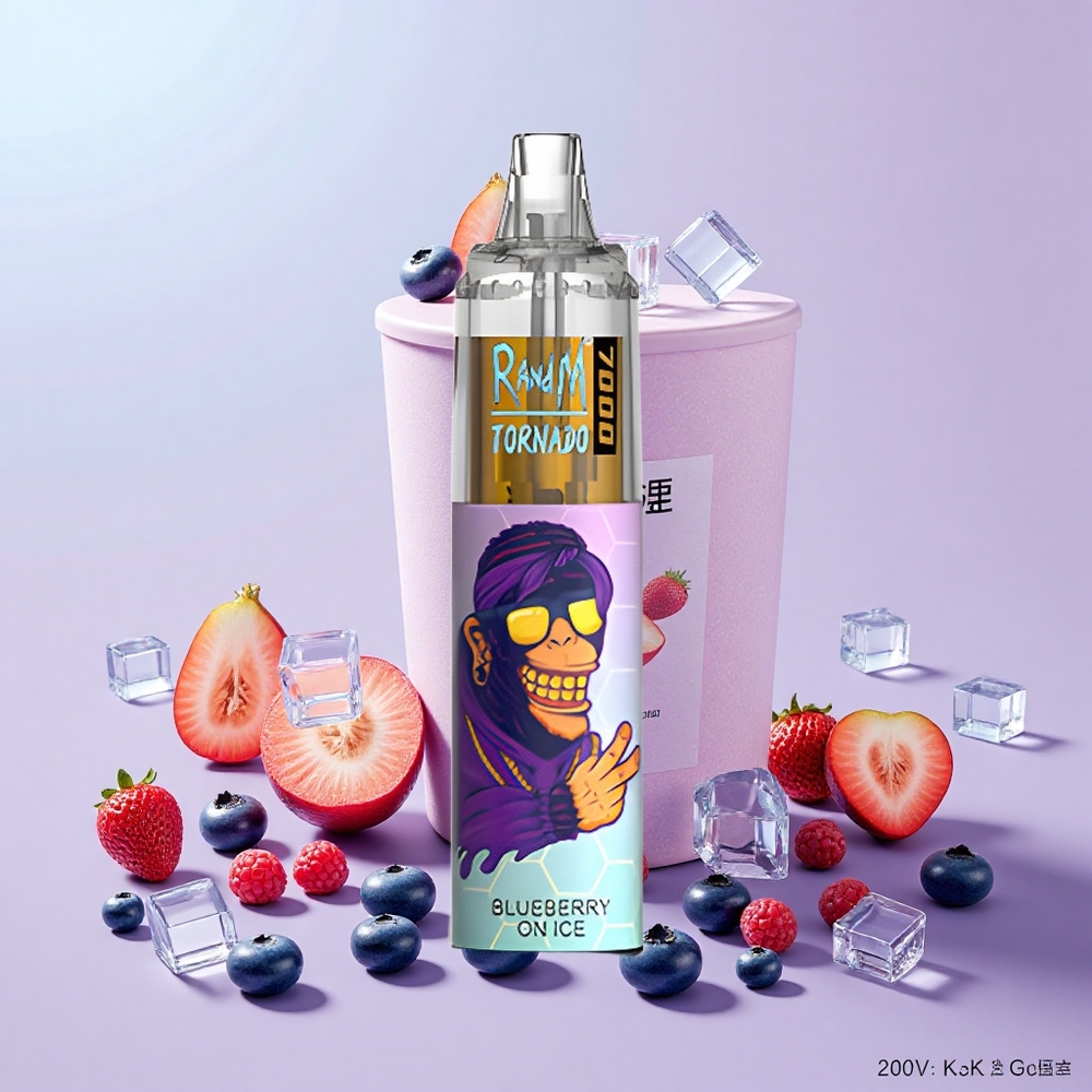 RandM Fumot Tornado 7000 14ML Mesh RGB Kékáfonya Jég