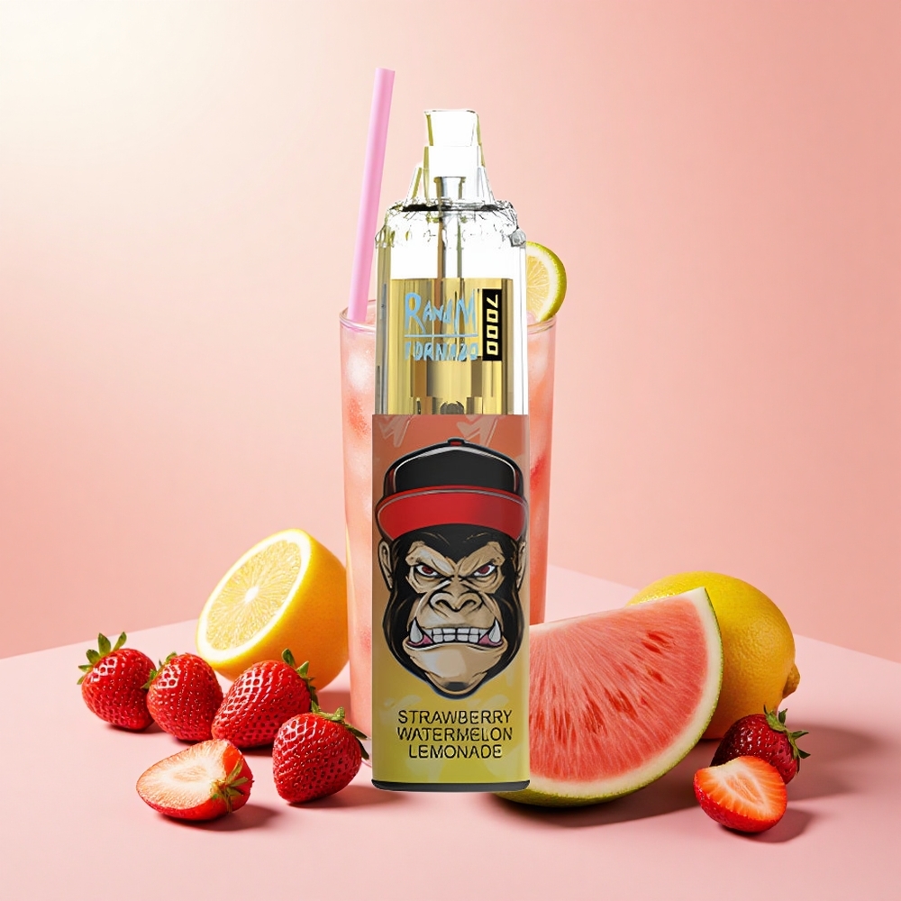 RandM Fumot Tornado 7000 14ML Mesh RGB Levegőszabályzás Eper Görögdinnye Limonádé
