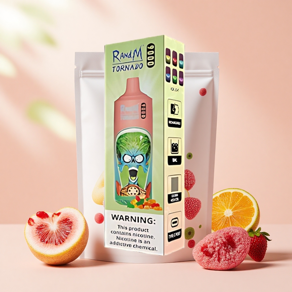 RandM Fumot Tornado 9000 Púf 850mAh 18mL Mesh RGB Gumimaci