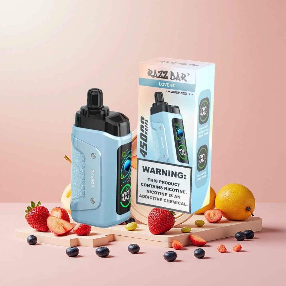 Razz Bar 45000 Puff Mesh Coil Típus-C Szívás Szerelmes 66