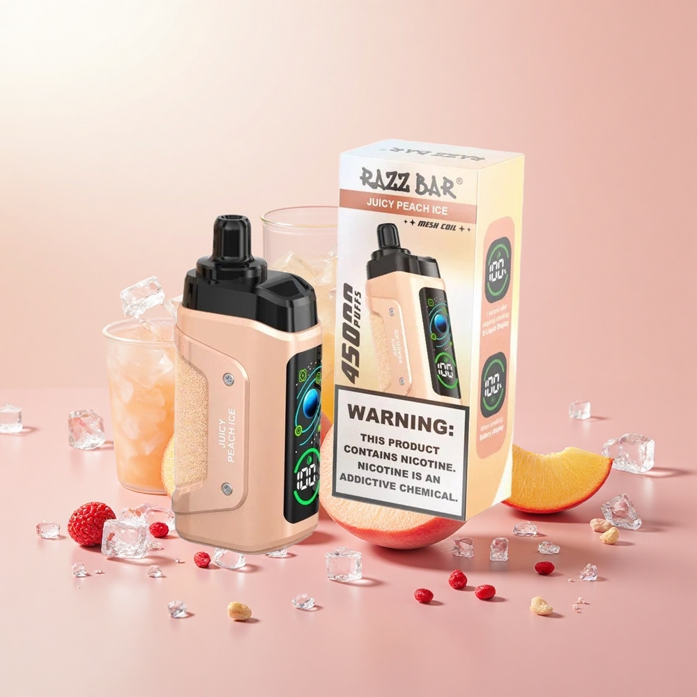 Razz Bar 45000 Puff Mesh Coil Type-C Jéghideg Lédús Őszibarack