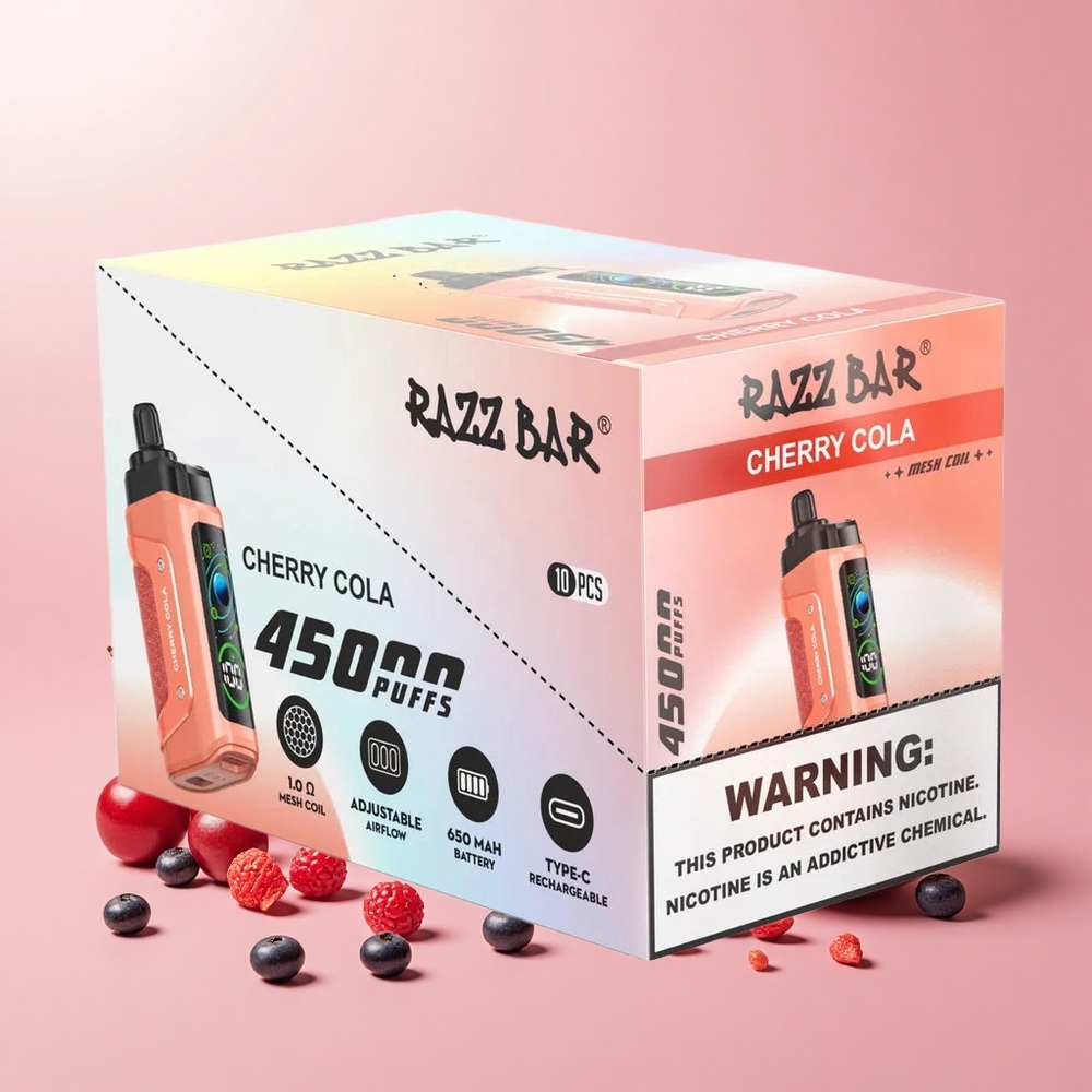 Razz Bar 45000 Puff Mesh Coil Type-C Megújítható Cseresznye Kóla