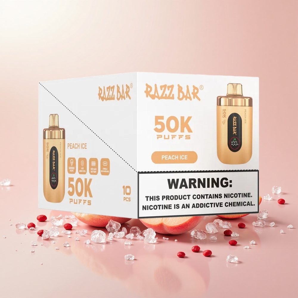 Razz Bar 50K Fő Mesh Típus-C Őszibarack Jég