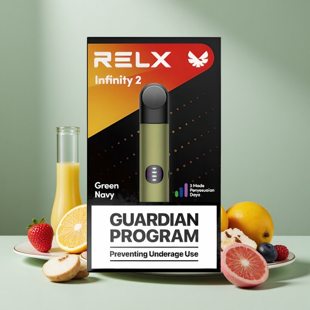 Relx Infinity 2 650 Száj Zöldtengerészeti Kapacitás 1.9ml USB-C Metál