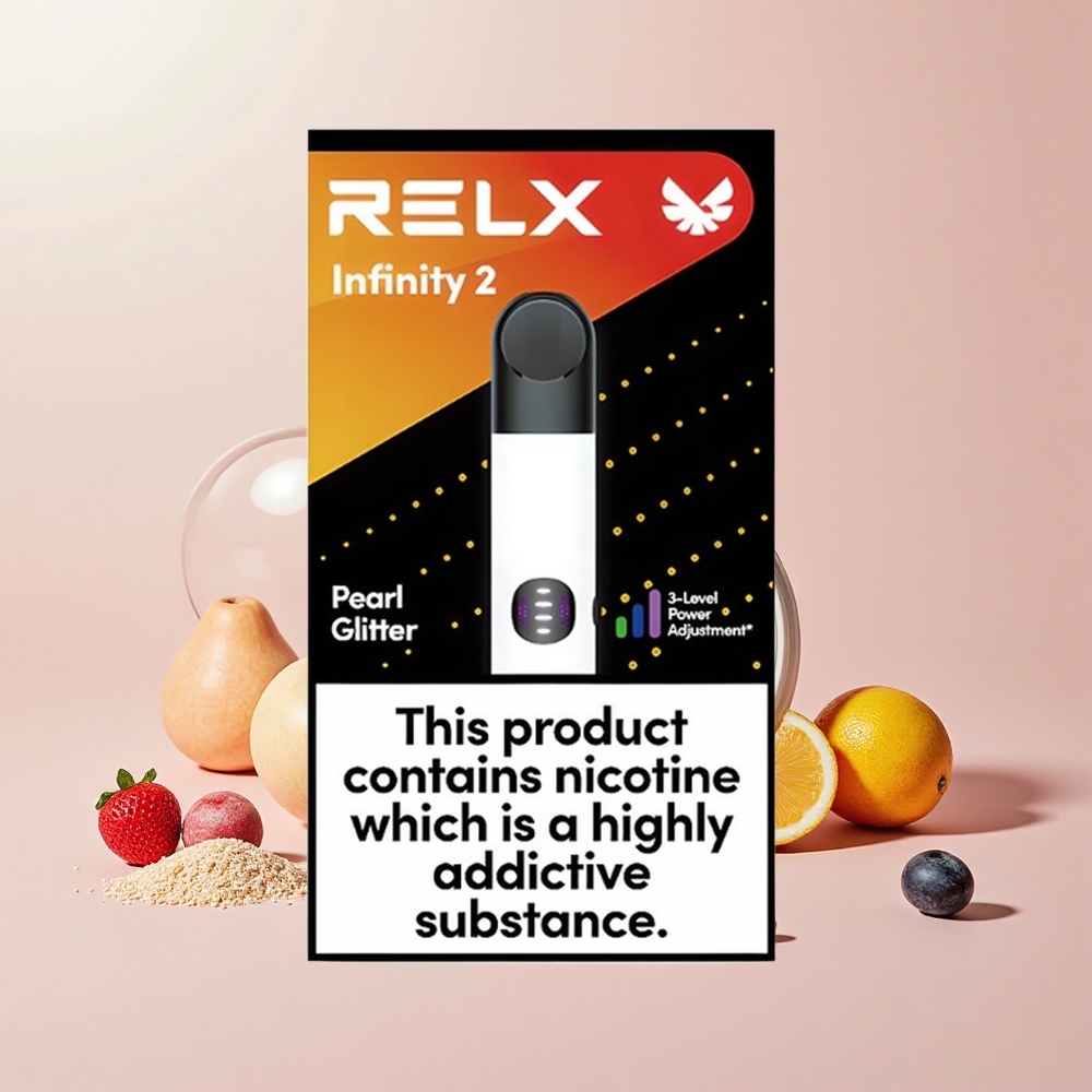 Relx Infinity 650 Száj Erős Fém Tok 1.9ml Pearl Por