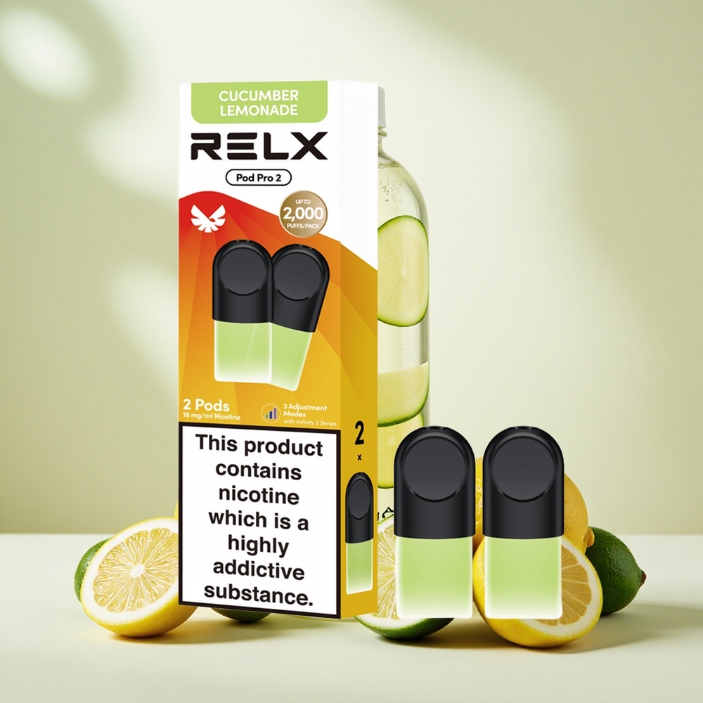 Relx Pod Pro 2 600 Füst 1.9ml 3 Feszültség Ital-Uborkás Limonádé