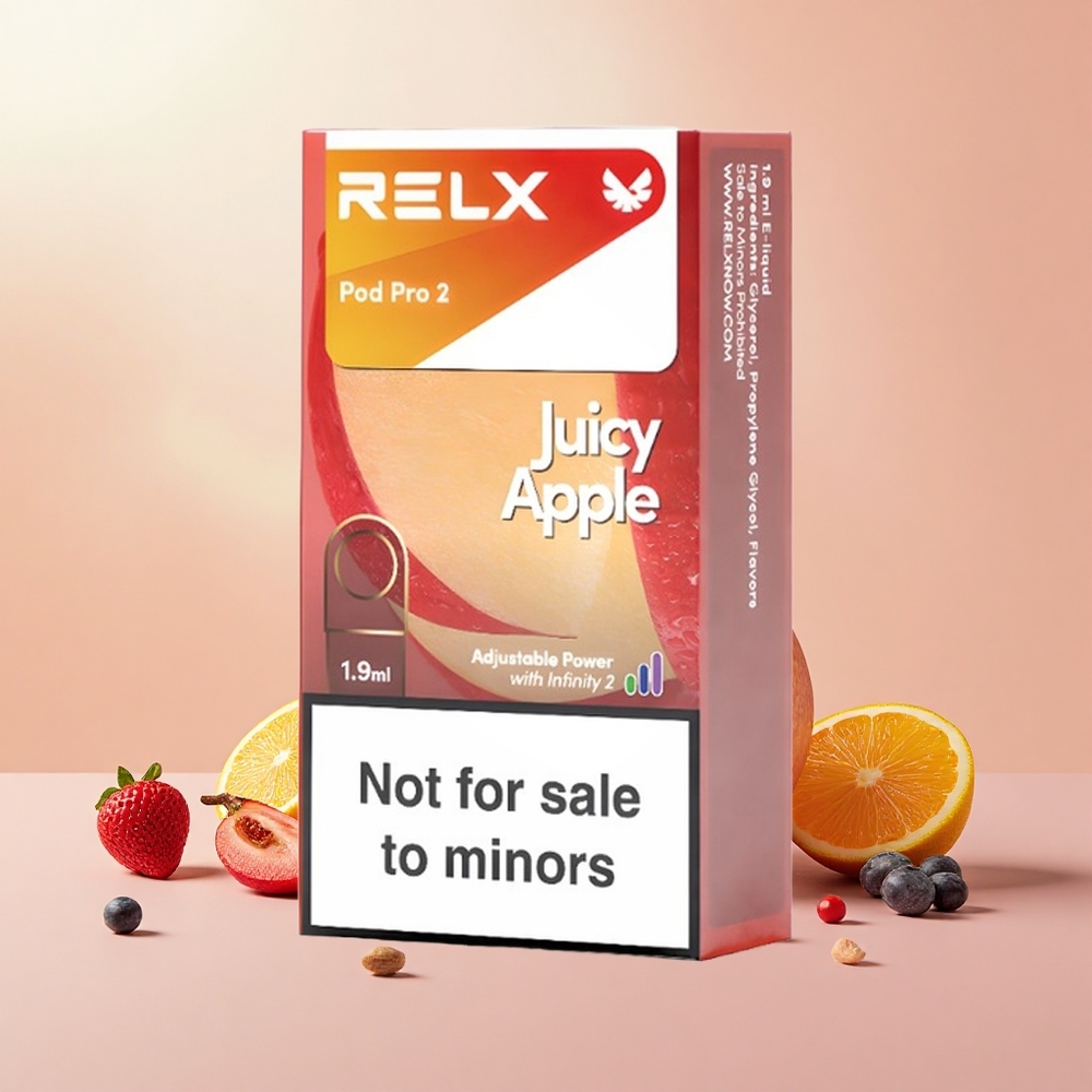 Relx Pod Pro 2 600 Füst 1,9ml 3 Fokozat Almalevél