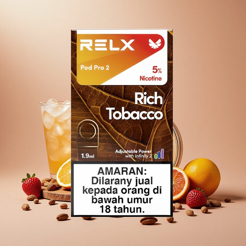 Relx Pod Pro 2 600 Füst 1,9ml 3 Mód Gazdag Dohány