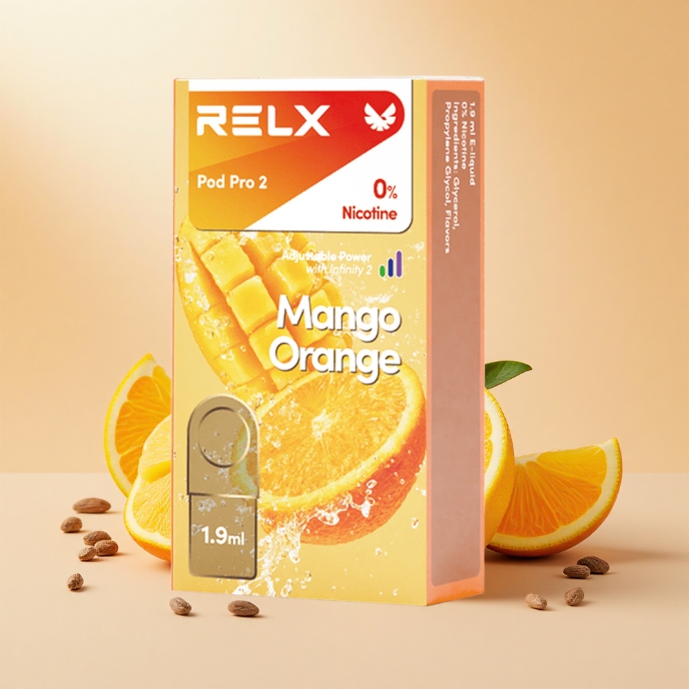 Relx Pod Pro 2 600 Füst 1.9ml 3 Mód Mangó Narancs