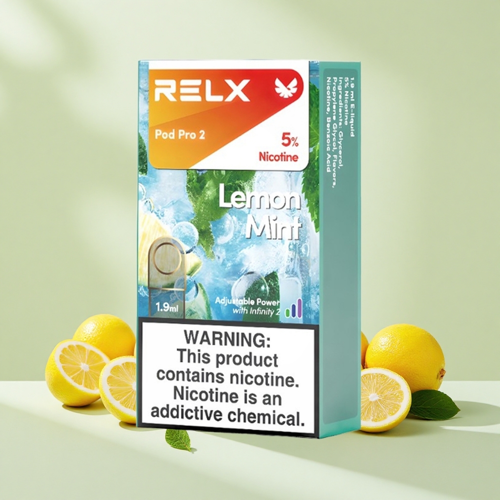 Relx Pod Pro 2 600 Fu 1.9ml 3 Mód Citrom Borsmenta