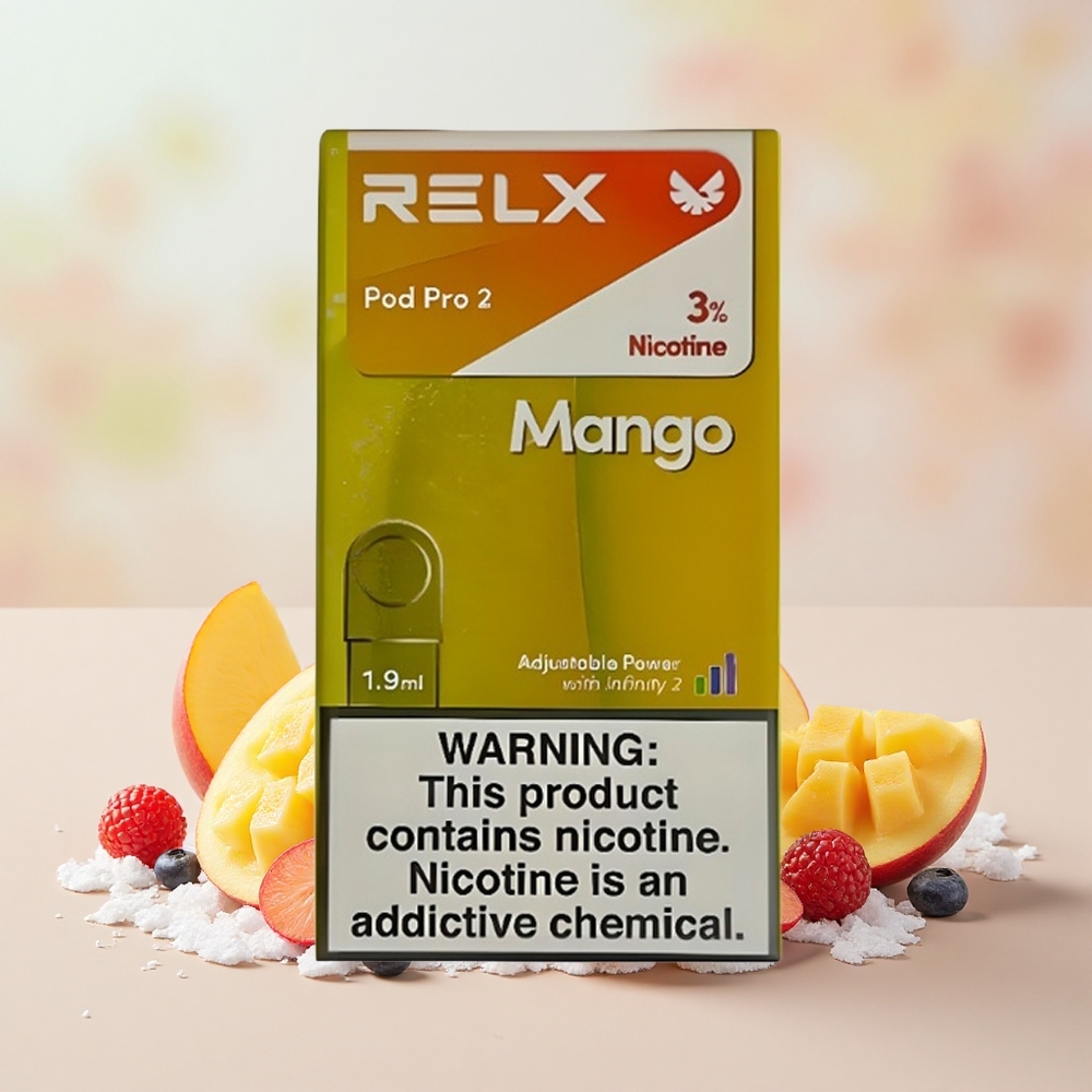 Relx Pod Pro 2 600 Fuvar 1.9ml 3 Mód Mango Jég