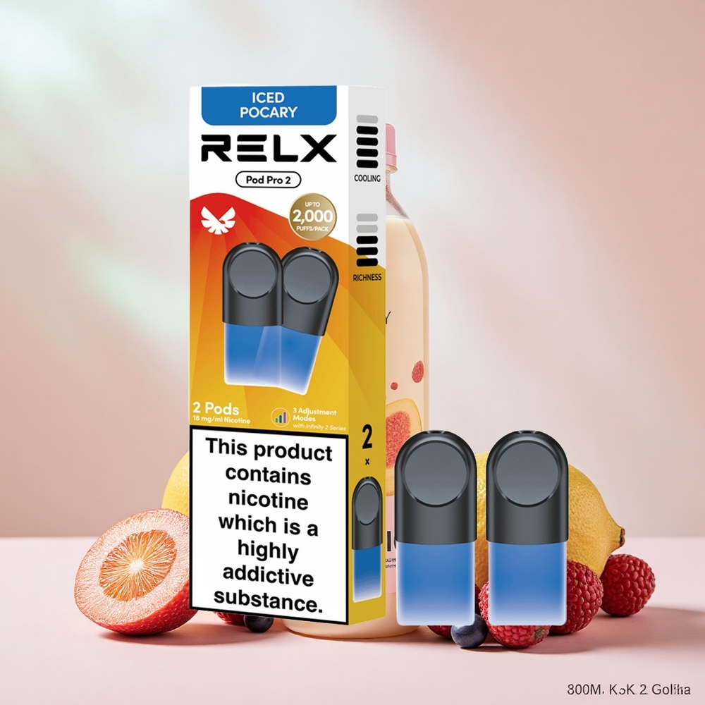Relx Pod Pro 2 600 Puff 1.9ml 3 Fokozatú Jég-Pocary Íz