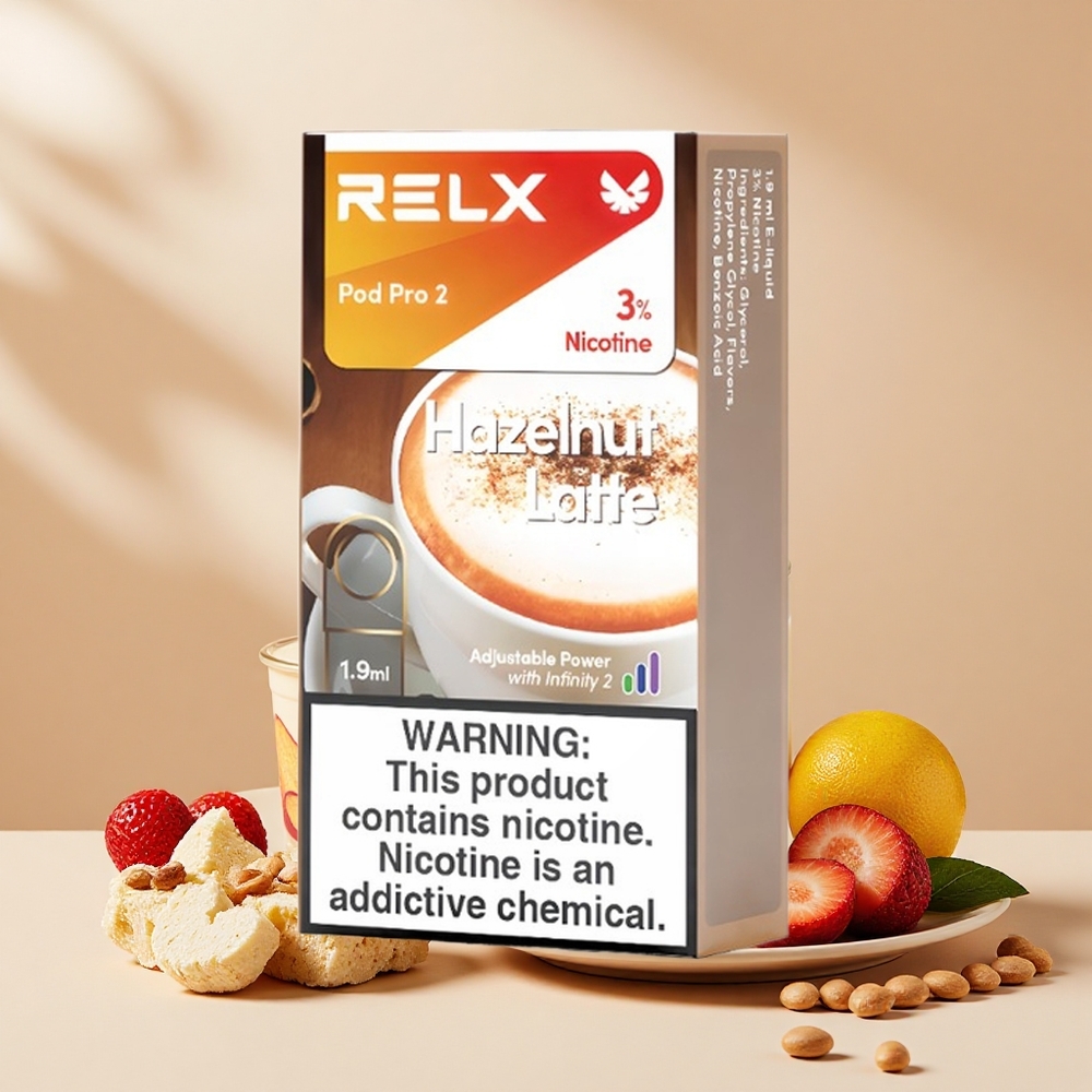 Relx Pod Pro 2 600 Puff 1.9ml 3 Fokozat Mogyorós Latte