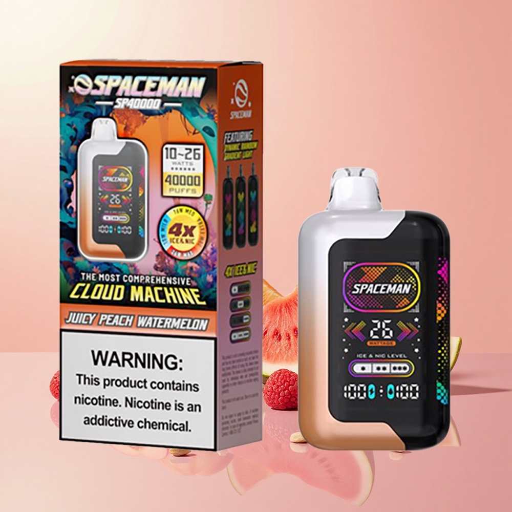 SMOK SPACEMAN SP40000 Dupla 20ml 50mg Édes Barack Dinnye