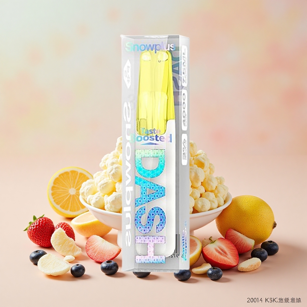 Snowplus Dash 4000 Puff Kerámia 530 mAh Vanília Popcorn