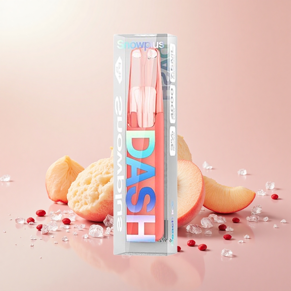 Snowplus Dash 4000 Puff Kerámia 7,5ml Őszibarack Jég