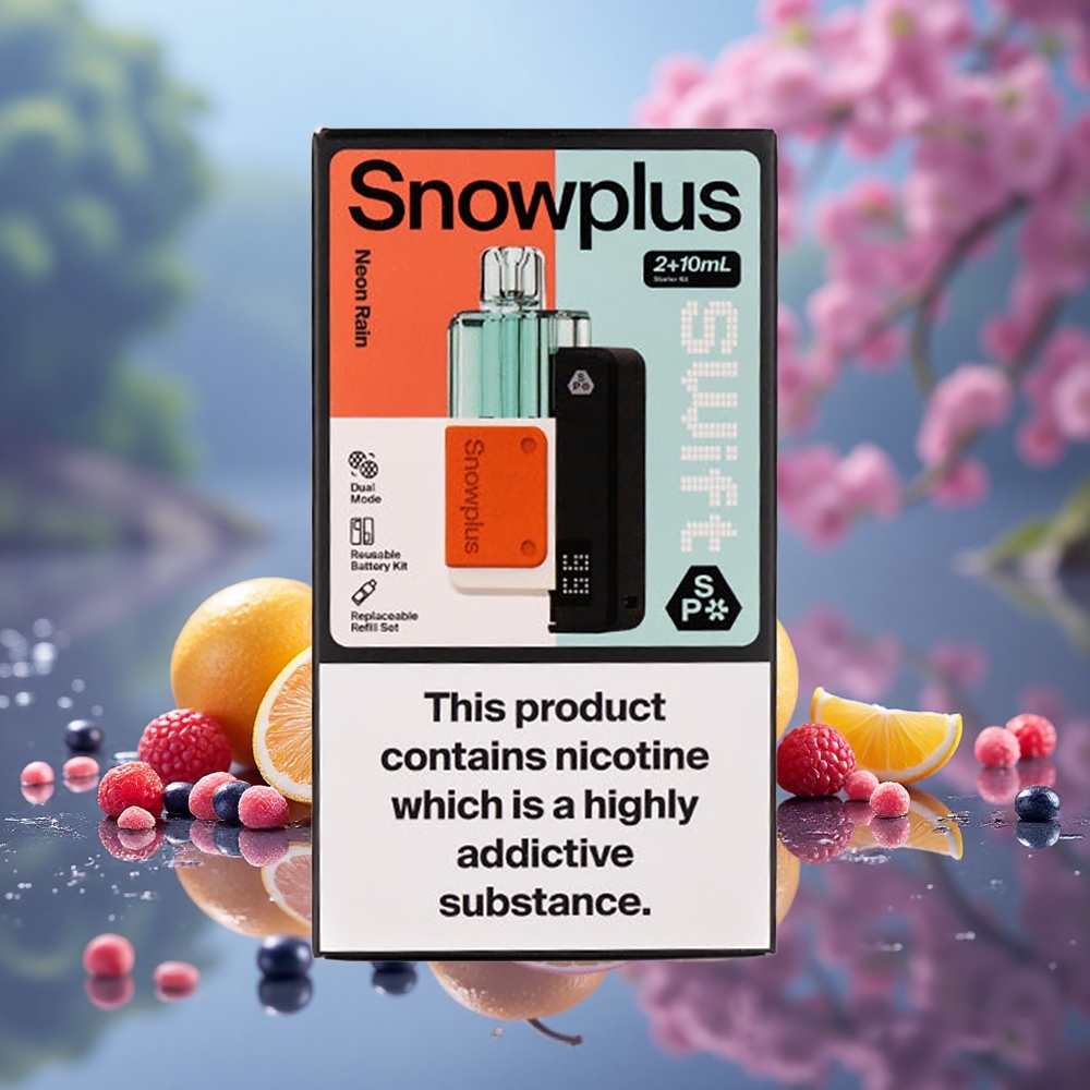 Snowplus Swift 5000 Puffs Kettős Háló 1000 mAh Neon Eső