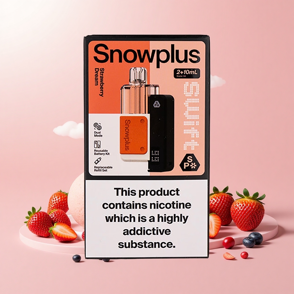 Snowplus Swift 5000 Szívás Dupla Mesh 1000 mAh Eper Álom