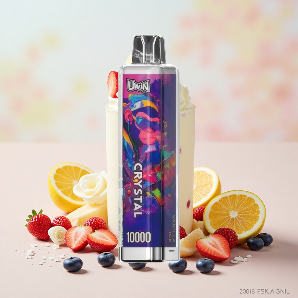 Uwin Crystal 10000 Puff RGB Fényes Vanília Jég