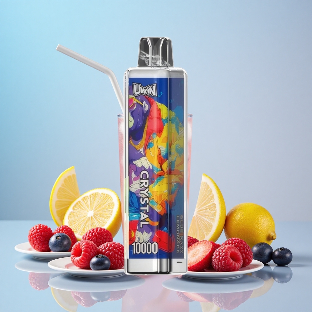 Uwin Crystal 10000 Puff RGB Kék Málna Limonádé